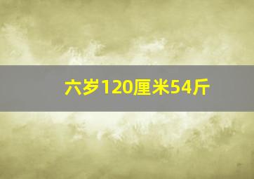 六岁120厘米54斤