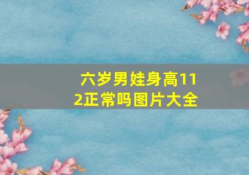 六岁男娃身高112正常吗图片大全