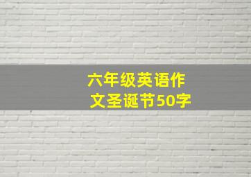 六年级英语作文圣诞节50字