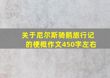 关于尼尔斯骑鹅旅行记的梗概作文450字左右