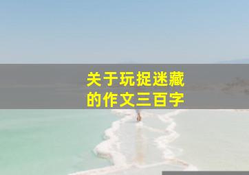 关于玩捉迷藏的作文三百字