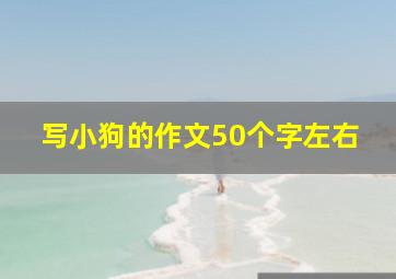 写小狗的作文50个字左右