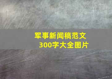 军事新闻稿范文300字大全图片