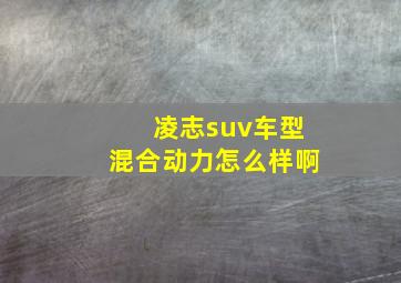 凌志suv车型混合动力怎么样啊