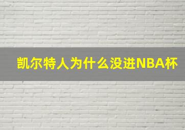 凯尔特人为什么没进NBA杯