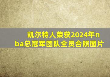 凯尔特人荣获2024年nba总冠军团队全员合照图片