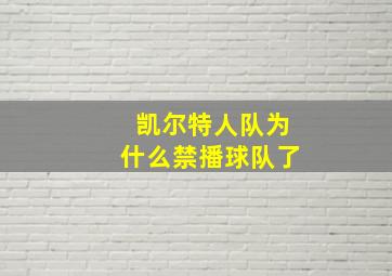 凯尔特人队为什么禁播球队了