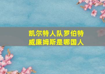 凯尔特人队罗伯特威廉姆斯是哪国人