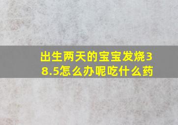 出生两天的宝宝发烧38.5怎么办呢吃什么药