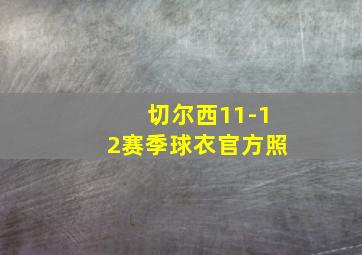 切尔西11-12赛季球衣官方照