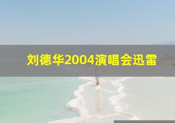 刘德华2004演唱会迅雷