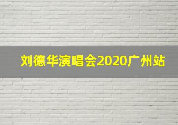 刘德华演唱会2020广州站