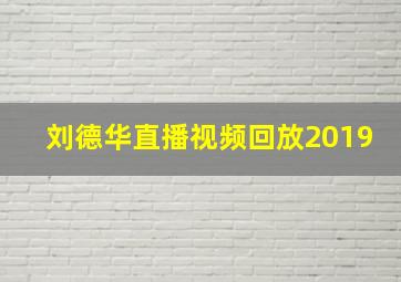 刘德华直播视频回放2019