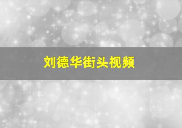 刘德华街头视频