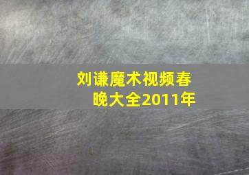 刘谦魔术视频春晚大全2011年