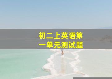 初二上英语第一单元测试题