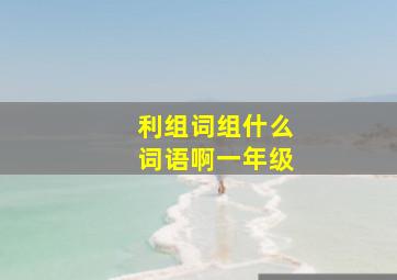 利组词组什么词语啊一年级