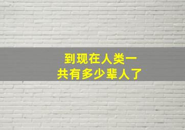 到现在人类一共有多少辈人了