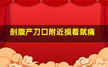 剖腹产刀口附近摸着就痛