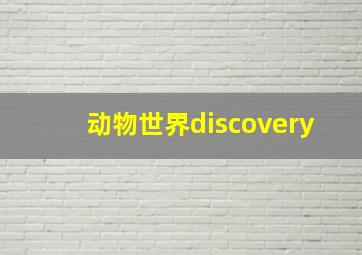 动物世界discovery