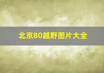 北京80越野图片大全