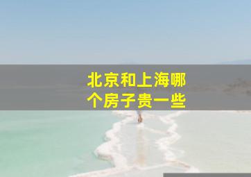 北京和上海哪个房子贵一些