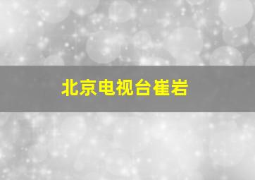 北京电视台崔岩