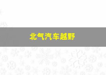 北气汽车越野