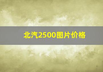 北汽2500图片价格