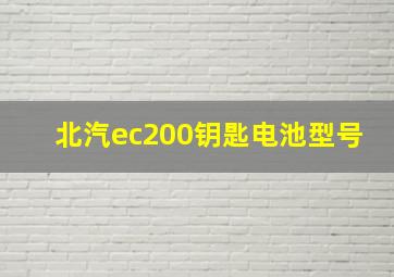 北汽ec200钥匙电池型号