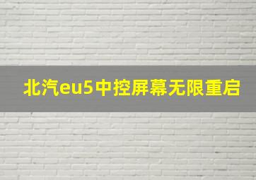 北汽eu5中控屏幕无限重启