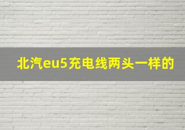 北汽eu5充电线两头一样的