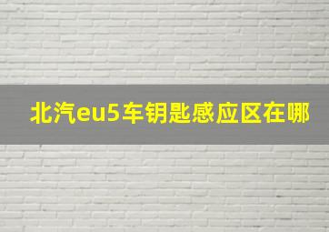 北汽eu5车钥匙感应区在哪