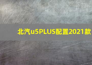 北汽u5PLUS配置2021款