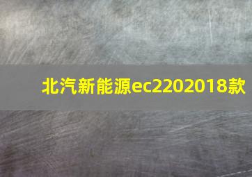 北汽新能源ec2202018款