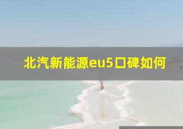 北汽新能源eu5口碑如何