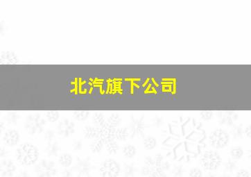 北汽旗下公司