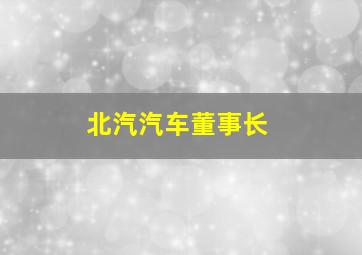 北汽汽车董事长