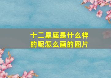 十二星座是什么样的呢怎么画的图片