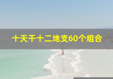 十天干十二地支60个组合