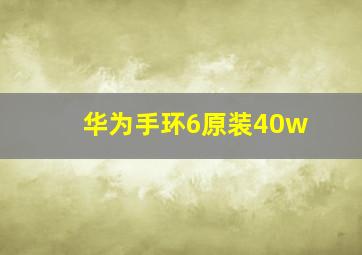 华为手环6原装40w