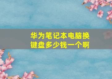 华为笔记本电脑换键盘多少钱一个啊