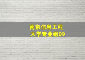 南京信息工程大学专业组09