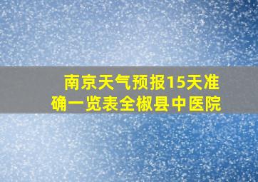 南京天气预报15天准确一览表全椒县中医院