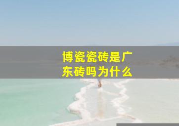 博瓷瓷砖是广东砖吗为什么