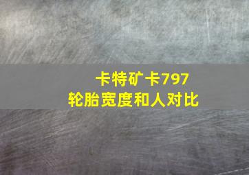 卡特矿卡797轮胎宽度和人对比