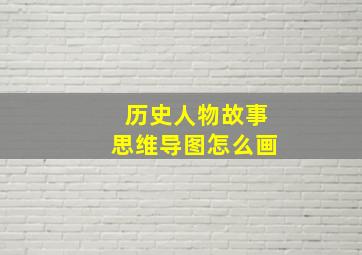 历史人物故事思维导图怎么画