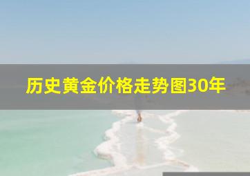 历史黄金价格走势图30年