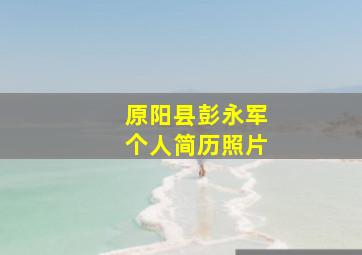 原阳县彭永军个人简历照片