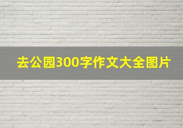 去公园300字作文大全图片